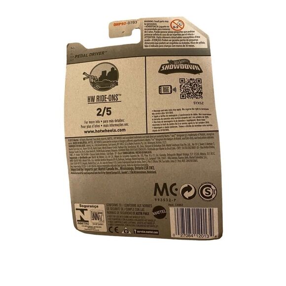 Hot Wheels 2016 Hw Ride Ons Pedal Driver Orange Factory Sealed - Picture 2 of 6